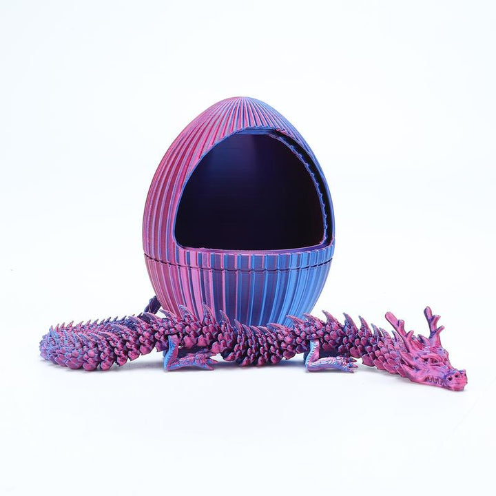 Purple Spinning Gear Dragon Egg -3D Printing -Cool Desktop Decoration Leisure Toys Dragon Toy