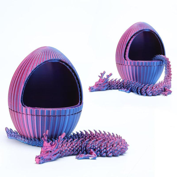 Purple Spinning Gear Dragon Egg -3D Printing -Cool Desktop Decoration Leisure Toys Dragon Toy