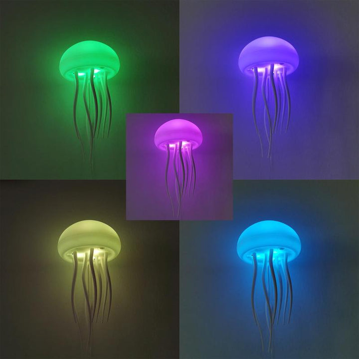 Jellyfish Design Night Light, 1 Count Rechargeable Jellyfish Table Lamp, LED Jellyfish Decorative Light for Bedroom, Living Room Decoration, Jellyfish Lamp for Home Decor