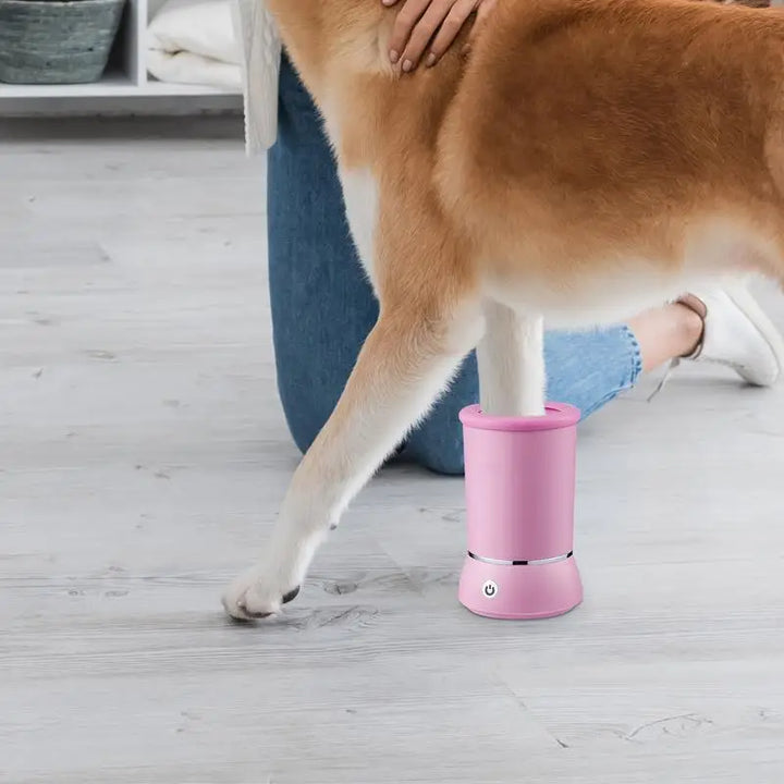 Automatic Dog Paw Washer Automatic Clean Pet Paws USB Wash Machine Remove Dust Dirt Hair Comfortable Paw Washer for Labradors