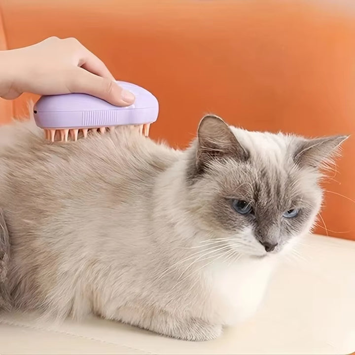 Colored Pet Steam Beauty Comb Cleanable Floating Hair Remove Tangled Hair No Need to Take a Shower Universal for Cat and Dog