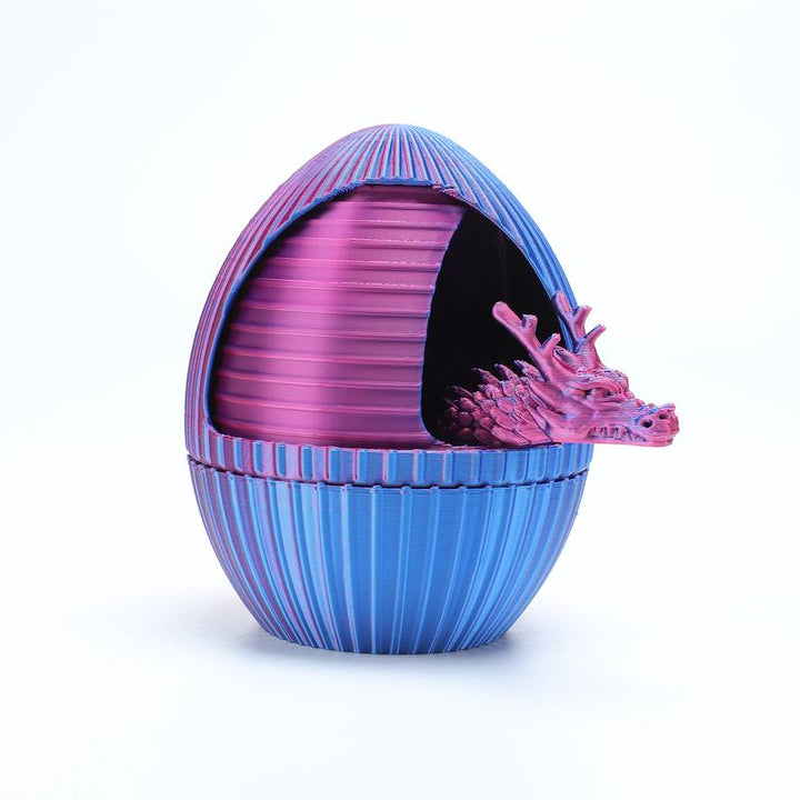 Purple Spinning Gear Dragon Egg -3D Printing -Cool Desktop Decoration Leisure Toys Dragon Toy