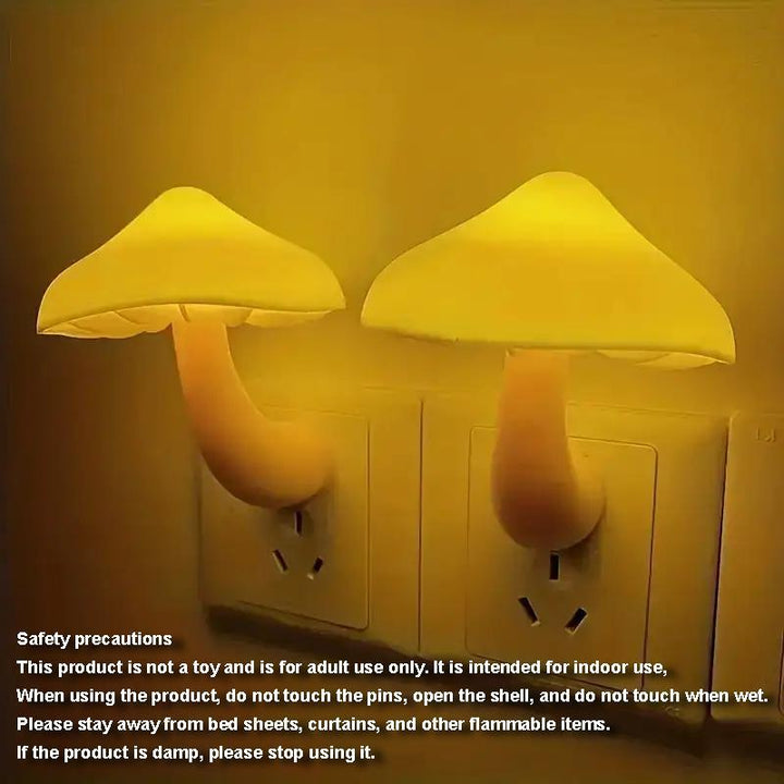 Mushroom Shaped Night Light with Light Sensor (1 Count), Color Changing Mushroom Lamp, LED Lights for Bedroom, Decorative Light for Bedroom