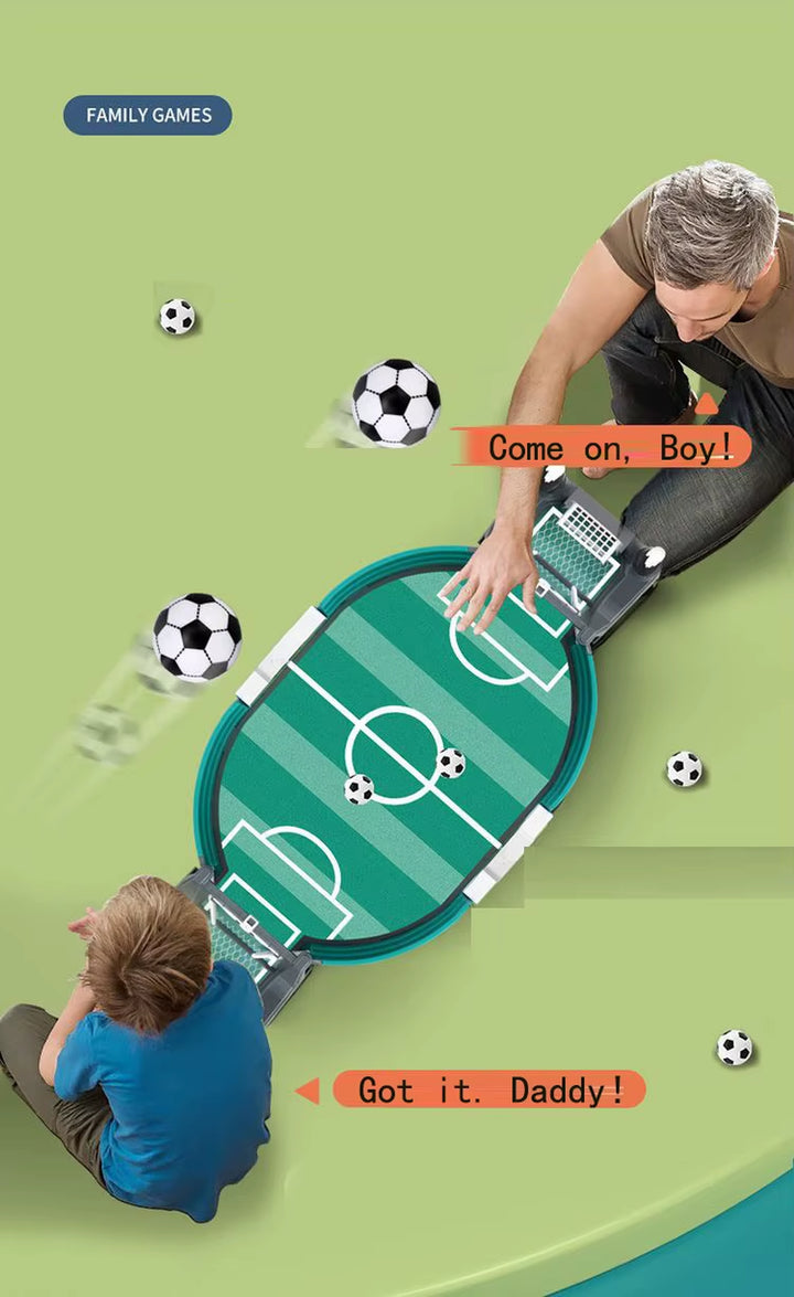 Miyou Desktop Toy Sports Games Football Table with 6 Football Desktop Interactive Soccer Games Toy for Kids Adult Christmas Gift