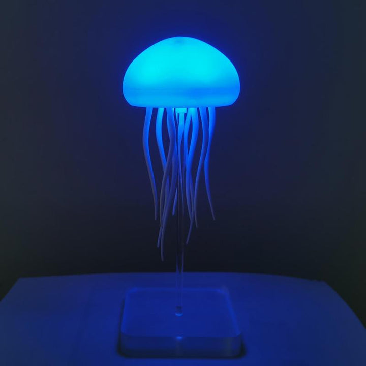 Jellyfish Design Night Light, 1 Count Rechargeable Jellyfish Table Lamp, LED Jellyfish Decorative Light for Bedroom, Living Room Decoration, Jellyfish Lamp for Home Decor