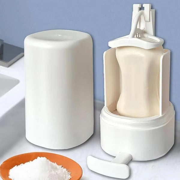 Soapy Bar Grinder Wall-Mounted Soap Grinding Box Creative Solid Soapy Bar Dispenser Container for Hand Washing