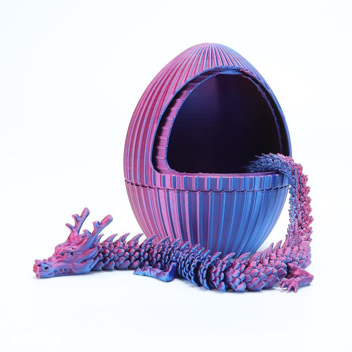 Purple Spinning Gear Dragon Egg -3D Printing -Cool Desktop Decoration Leisure Toys Dragon Toy