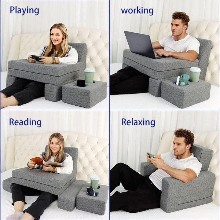 Extra Large Arm Rest Pillow, 1 Set Free Combination Reading Working Playing Gaming Foam Bed Rest Pillow, Bedroom Accessories, Boyfriend Gifts, Men Gifts, Unique Furniture Accessories, Christmas Gifts, Stocking Stuffers