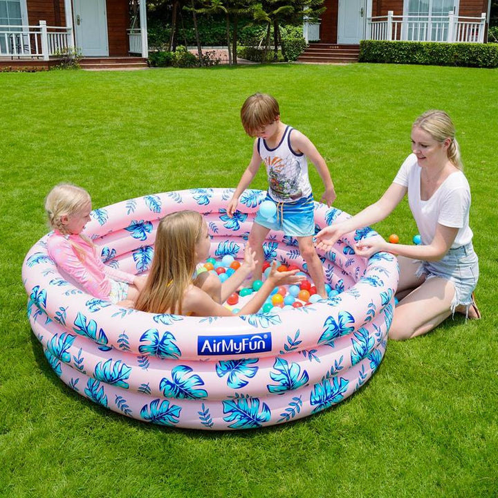 Summer Swimming Pool Toy Series, Wine Glass Shaped Inflatable Swimming Ring, Cactus Shaped Inflatable Pool Volleyball Tropical Hawaiian Style Floating without Ball, Inflatable Bobo Aerated Ocean Float Pool