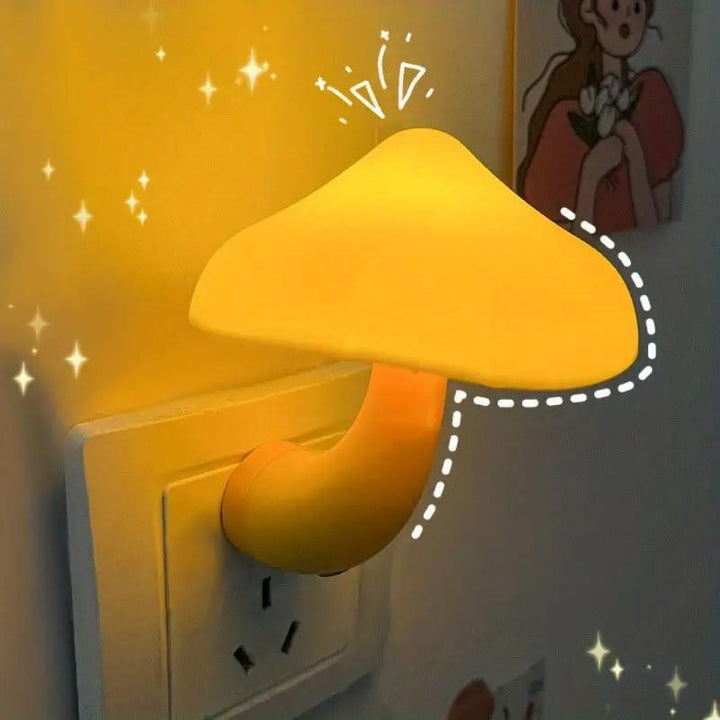 Mushroom Shaped Night Light with Light Sensor (1 Count), Color Changing Mushroom Lamp, LED Lights for Bedroom, Decorative Light for Bedroom