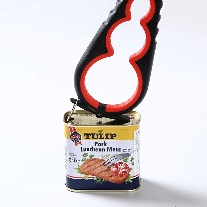 Jar Opener Can Opener Bottle Opener for Senior, Arthritis Hands and Anyone with Low Strength, Arthritis Jar Opener Get Lids off Easily(Black and Red)