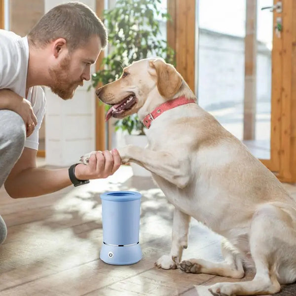 Automatic Dog Paw Washer Automatic Clean Pet Paws USB Wash Machine Remove Dust Dirt Hair Comfortable Paw Washer for Labradors