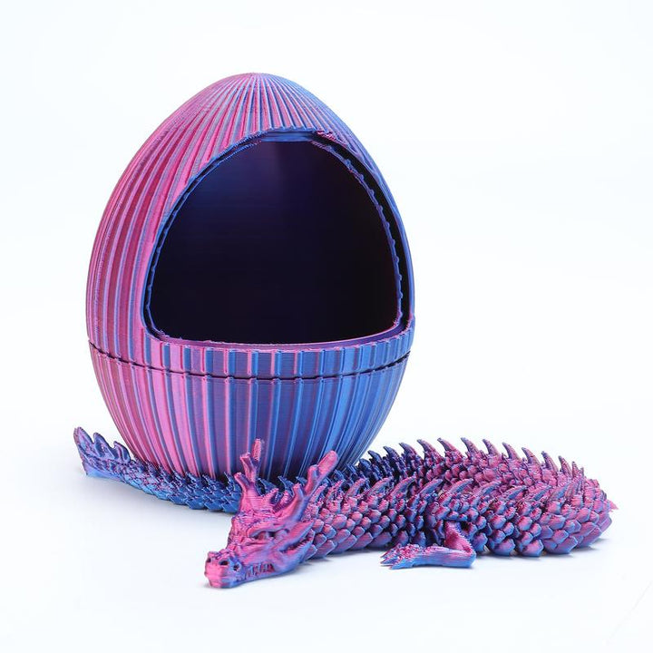 Purple Spinning Gear Dragon Egg -3D Printing -Cool Desktop Decoration Leisure Toys Dragon Toy