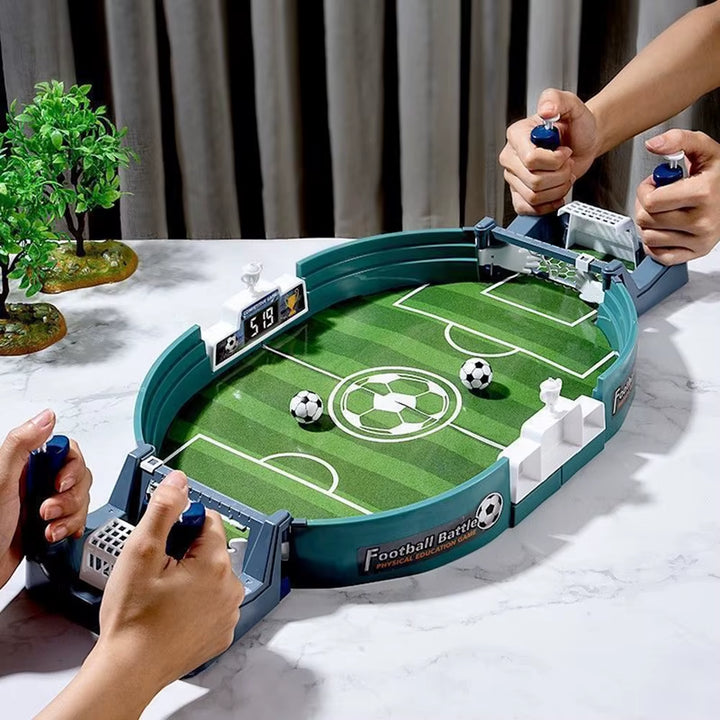 Miyou Desktop Toy Sports Games Football Table with 6 Football Desktop Interactive Soccer Games Toy for Kids Adult Christmas Gift