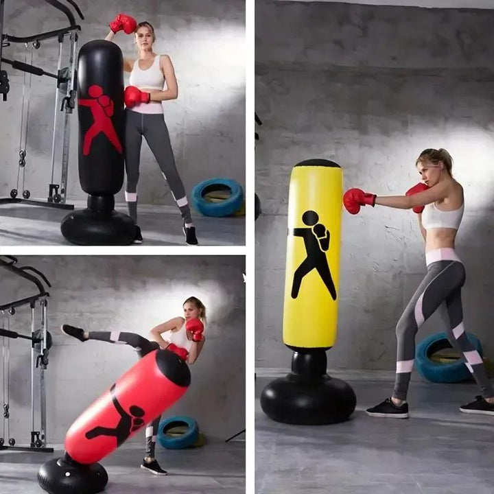 Home Fitness Boxing Bag, Punching Bag with Non-Slip Base, Boxing Training Equipment, Durable & Sturdy Exercise Equipment for Adults Teens Home Gym Workout